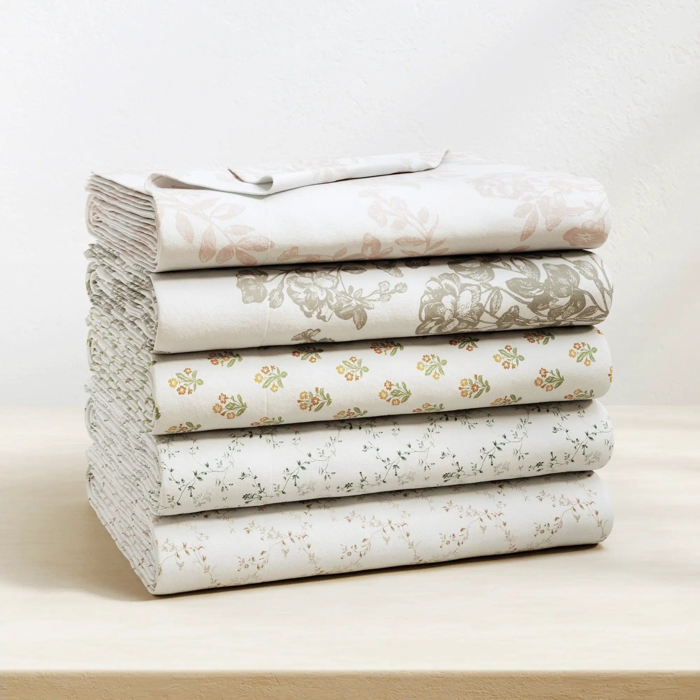 Turkish Cotton Flannel Sheet Set - Winter Floral Collection from PriceLows™