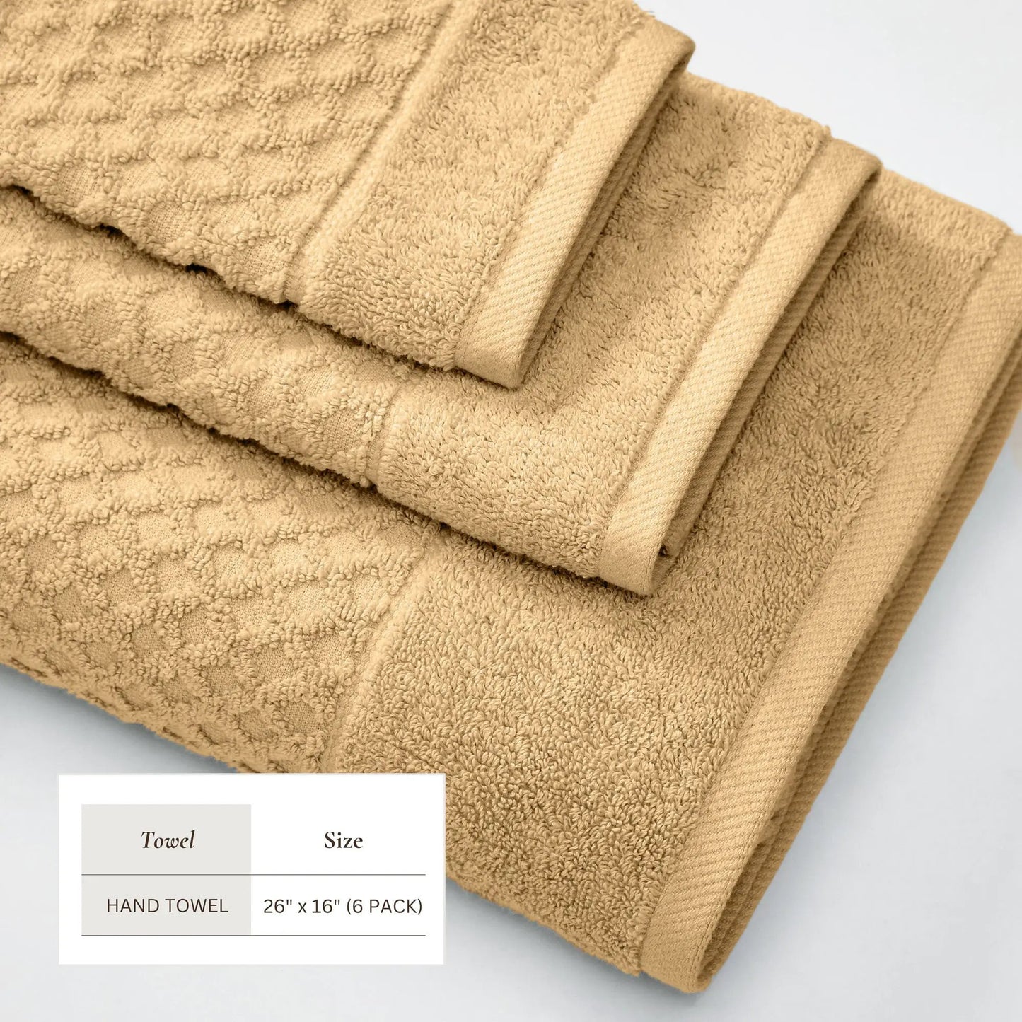 Cotton Diamond Waffle Weave Bath Towel Set - Grayson Collection from PriceLows™