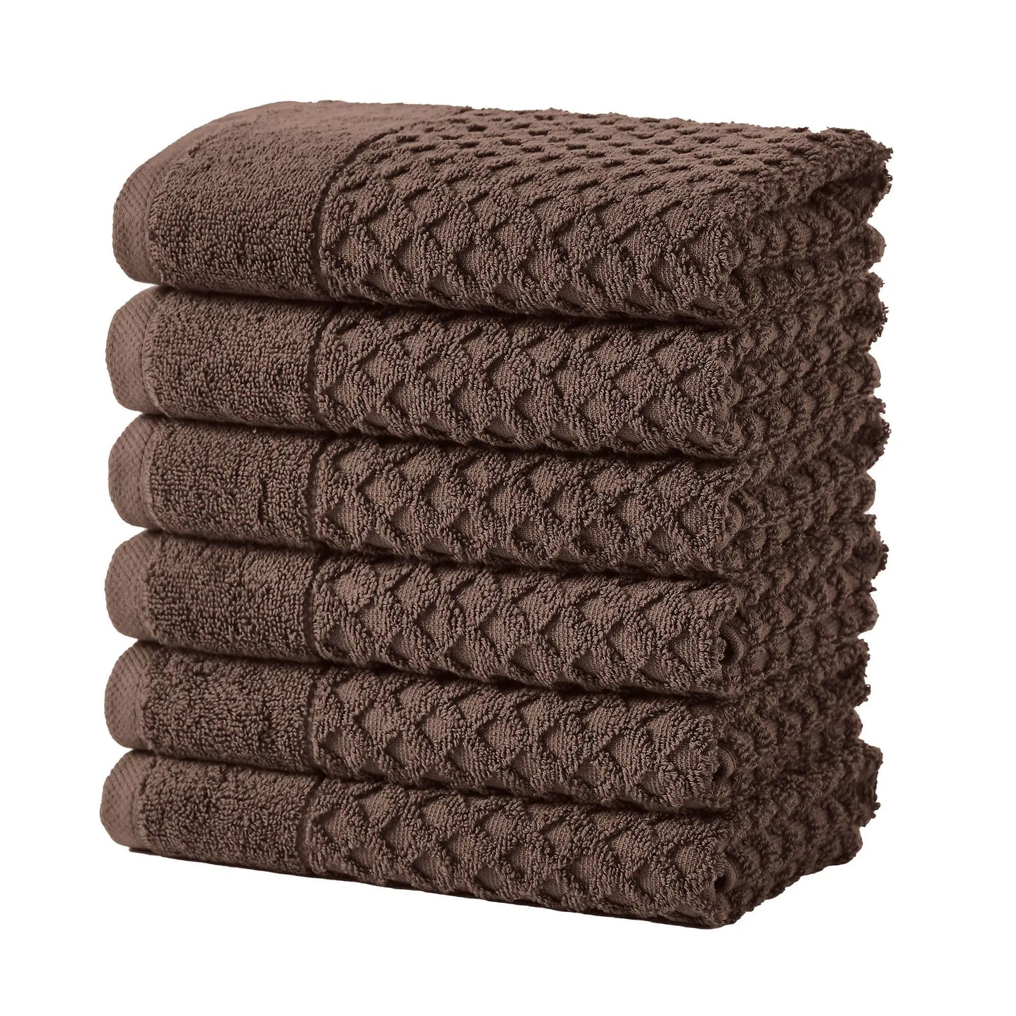 Cotton Diamond Waffle Weave Bath Towel Set - Grayson Collection from PriceLows™