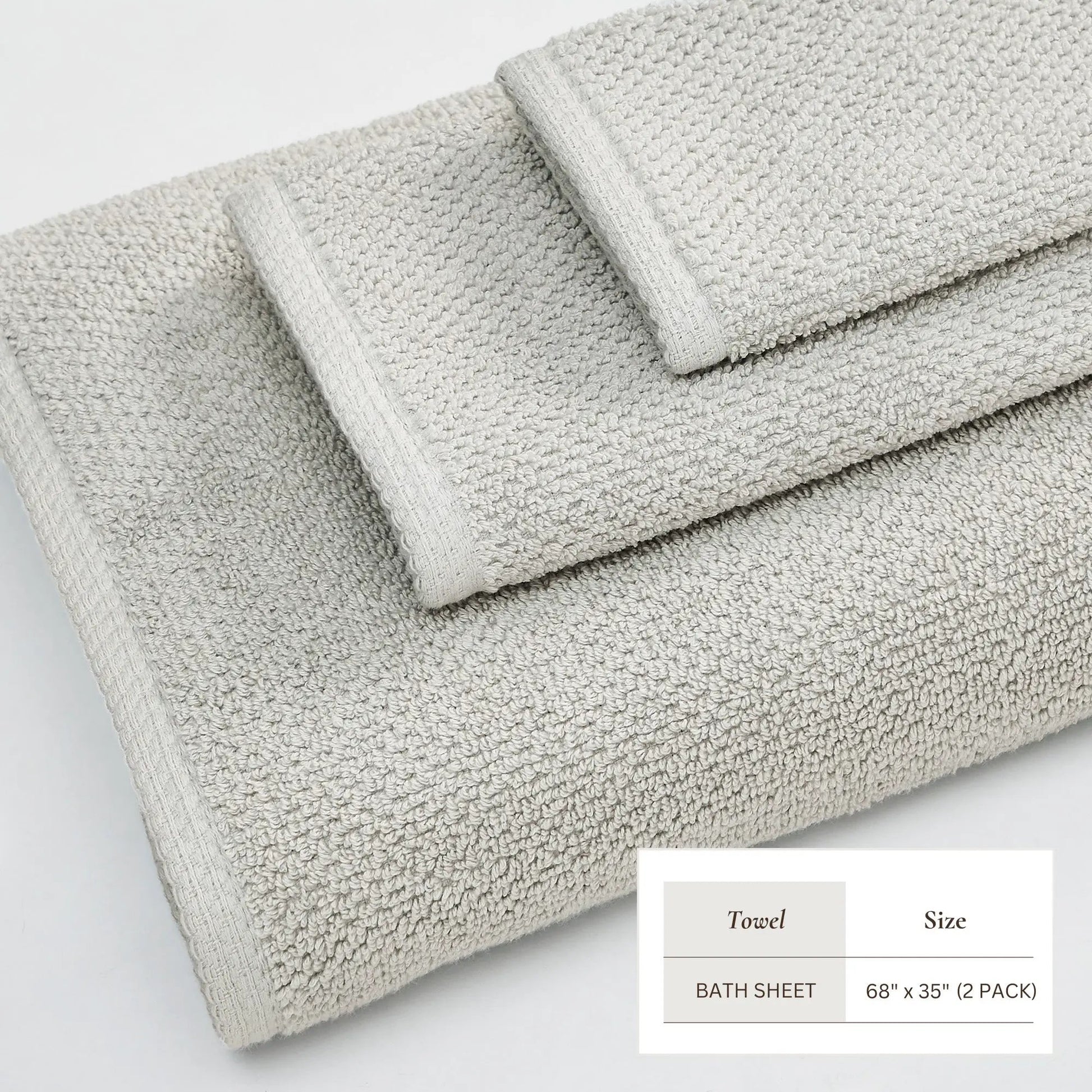 Cotton Textured Bath Towel Set - Acacia Collection from PriceLows™