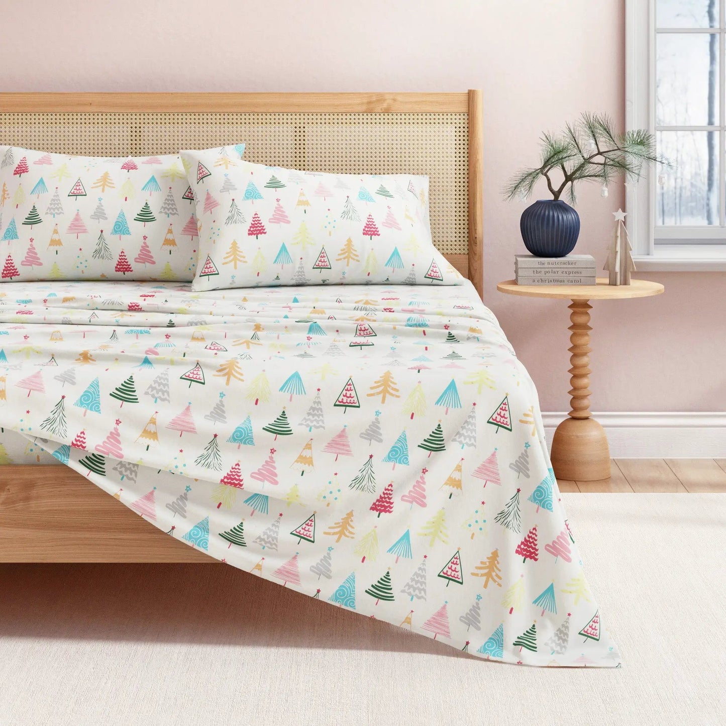 Turkish Cotton Christmas Flannel Sheet Set - Whittaker Collection from PriceLows™