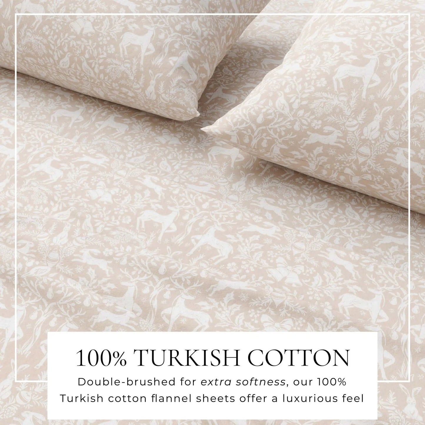 Turkish Cotton Flannel Sheet Set - Elevated Holiday Collection from PriceLows™