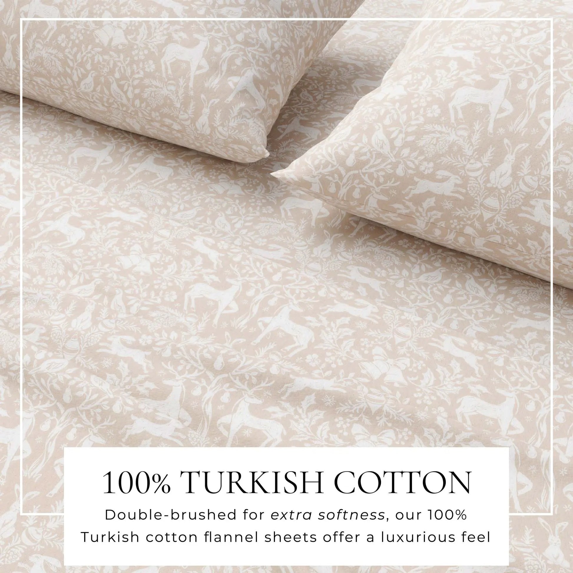 Turkish Cotton Flannel Sheet Set - Elevated Holiday Collection from PriceLows™