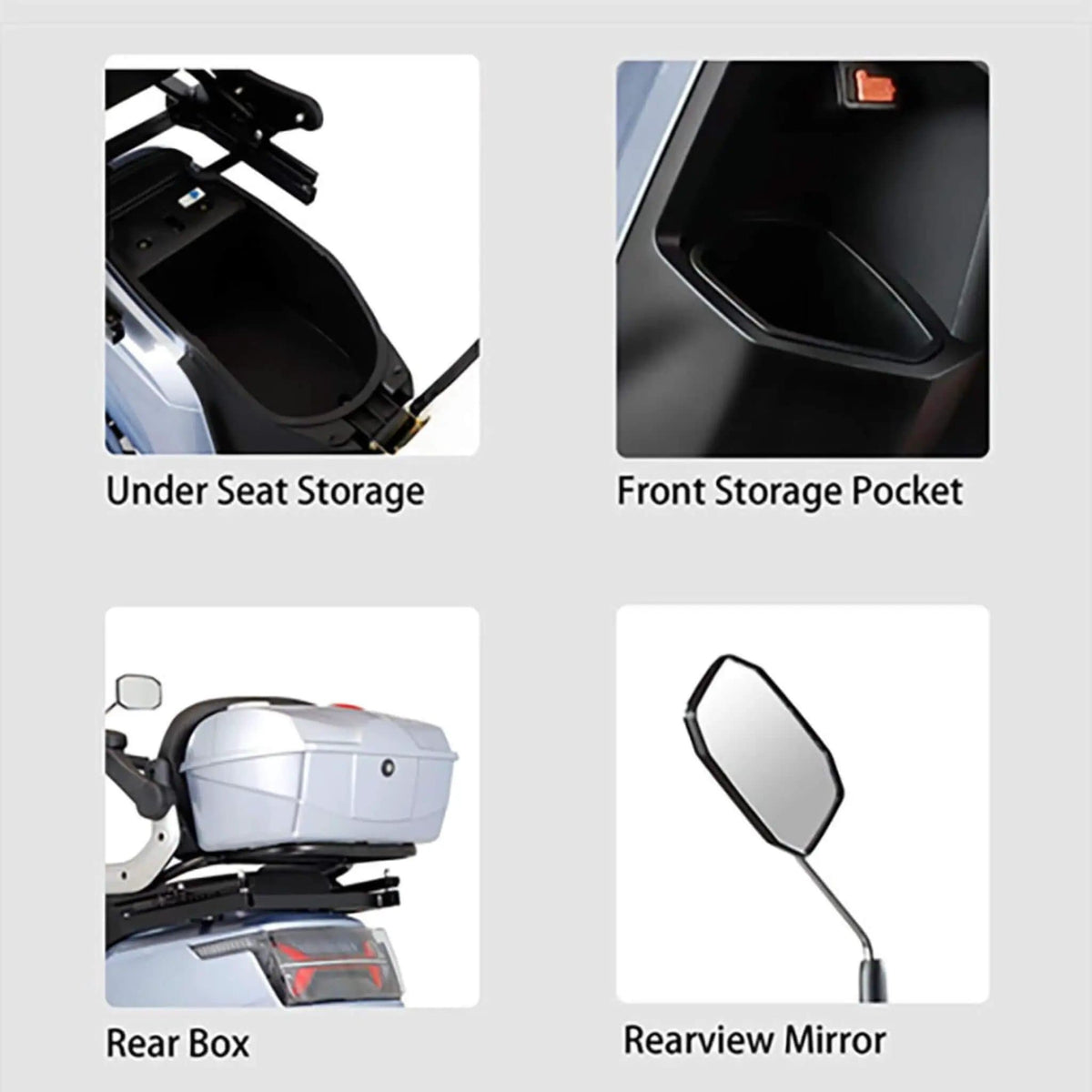 Zvg Heavy-Duty 1000W 60V/20AH 330LBS Four-Wheel All-Terrain Travel Mobility Scooter | 330 lb | 60 Volt | Home