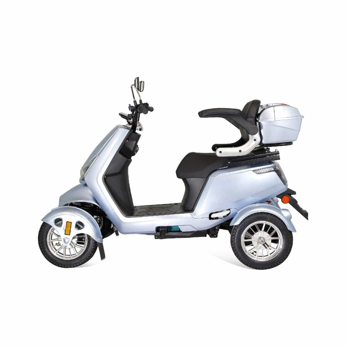 Zvg Heavy-Duty 1000W 60V/20AH 330LBS Four-Wheel All-Terrain Travel Mobility Scooter | 330 lb | 60 Volt | Home