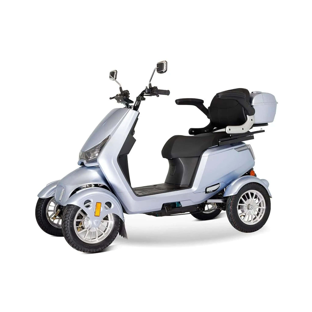 Zvg Heavy-Duty 1000W 60V/20AH 330LBS Four-Wheel All-Terrain Travel Mobility Scooter | 330 lb | 60 Volt | Home