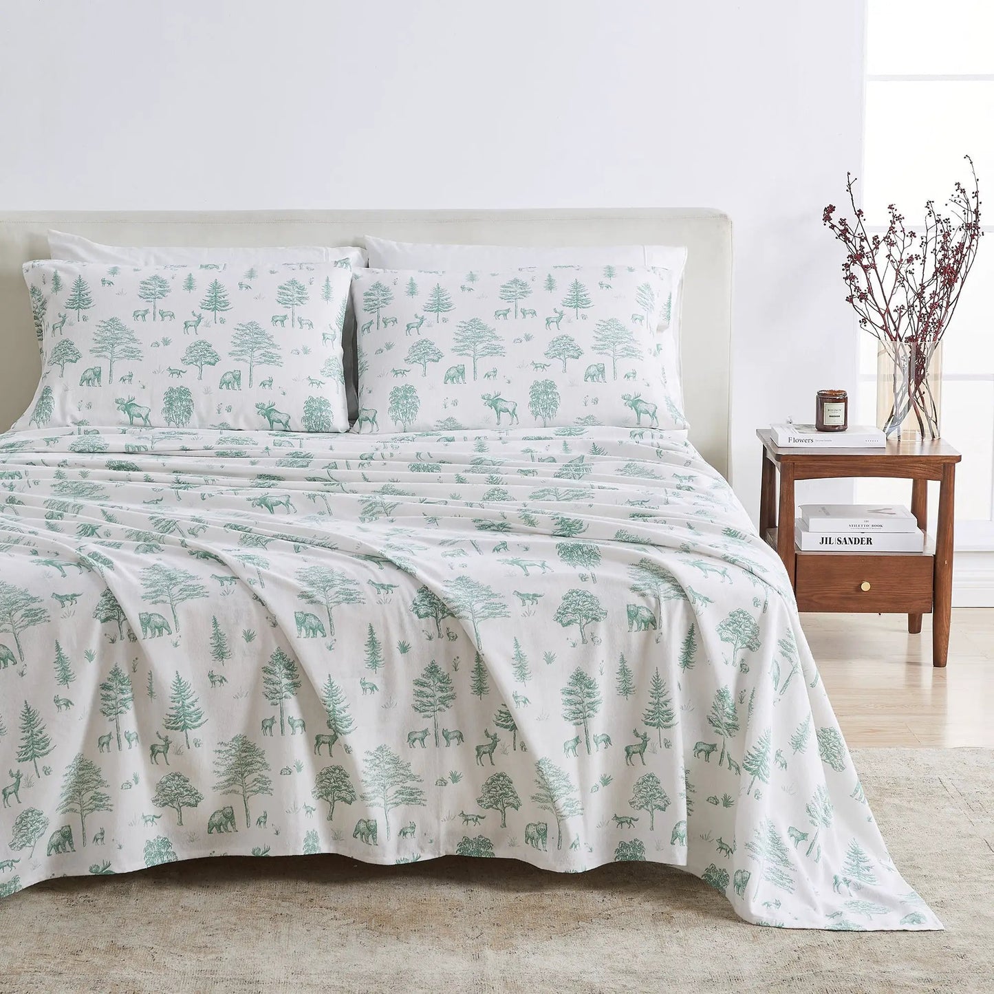 Turkish Cotton Flannel Sheet - Stratton Collection from PriceLows™