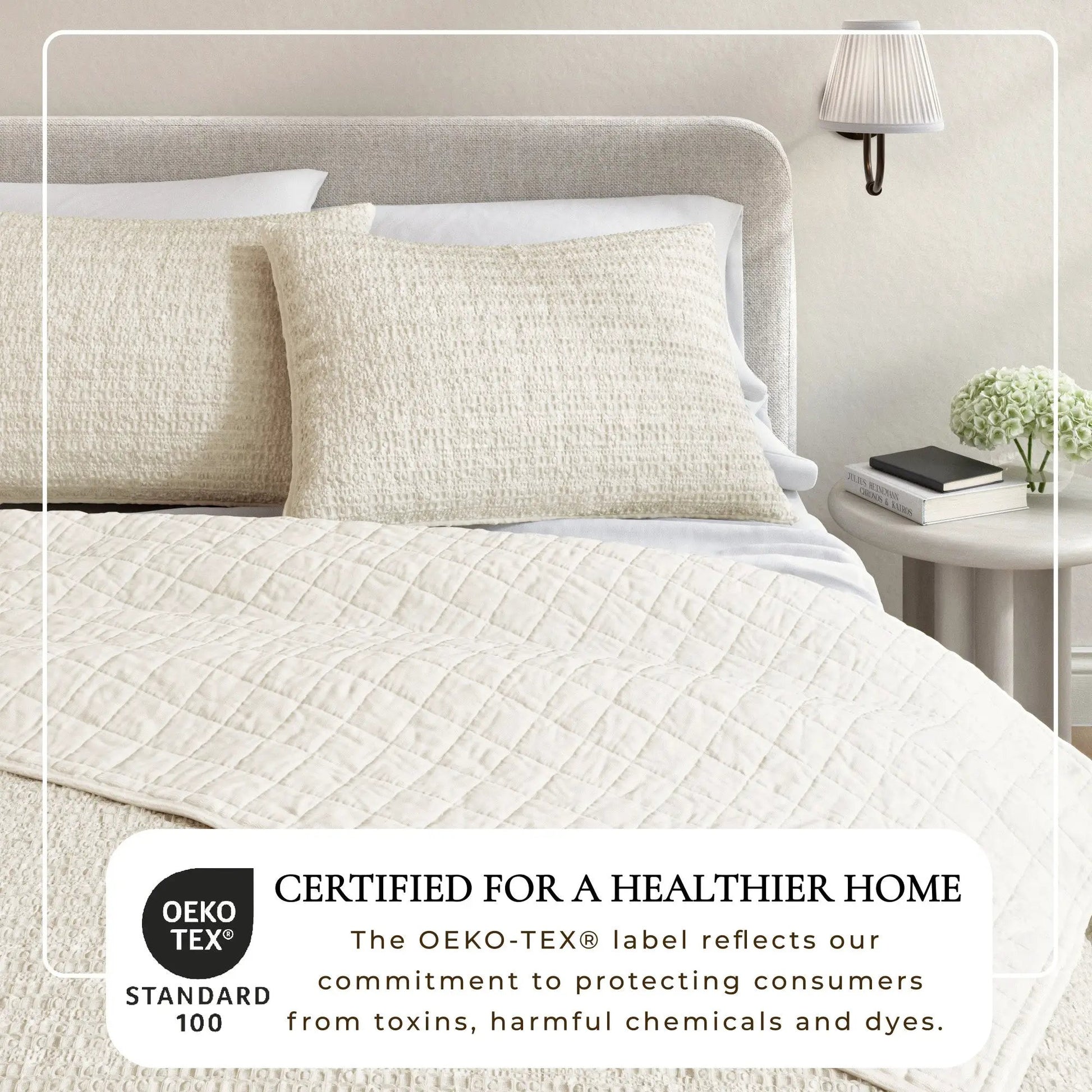 100% Cotton Honeycomb Waffle Garment Washed Quilt Set - Genevieve Collection from PriceLows™