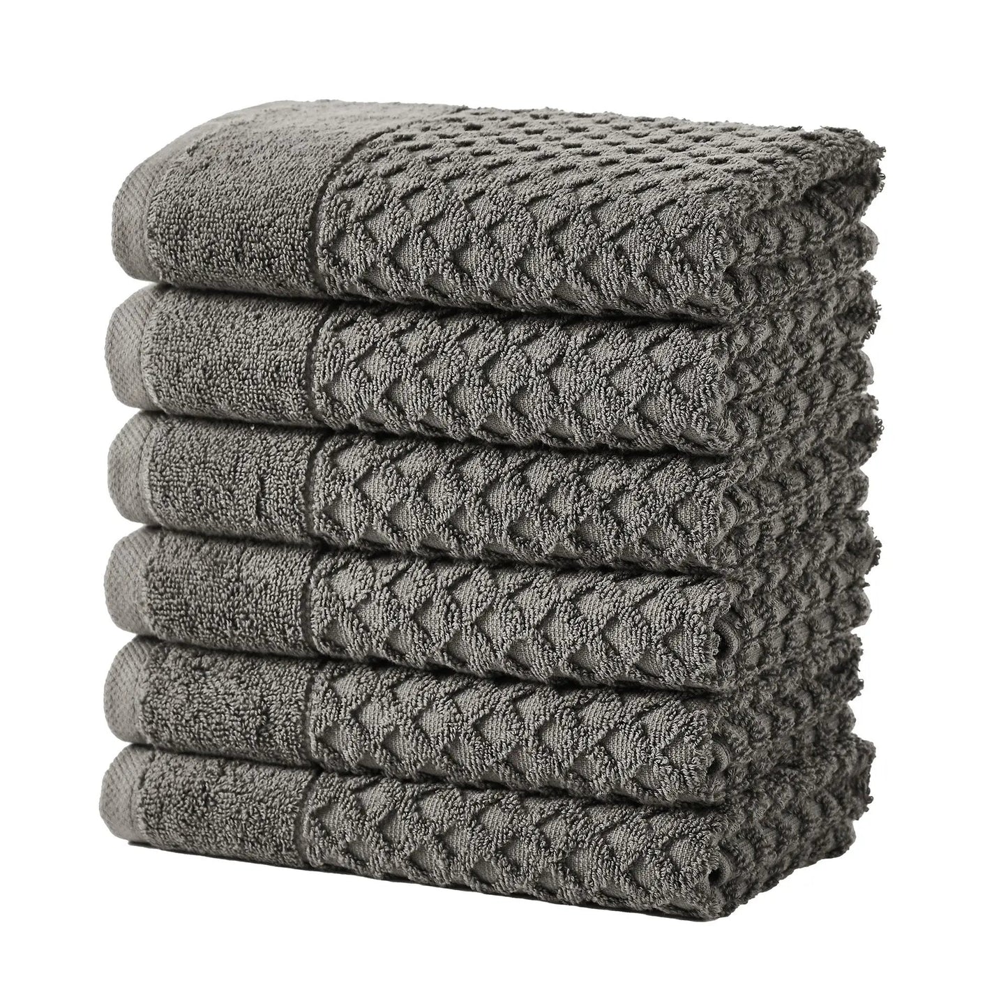 Cotton Diamond Waffle Weave Bath Towel Set - Grayson Collection from PriceLows™